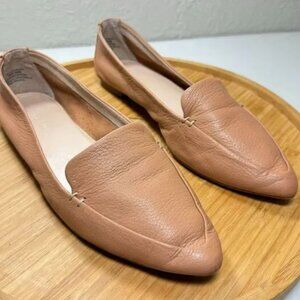 Essex Lane Aleanor Loafer 8M Camel Tan Leather Neutral Minimalist Quiet Luxury